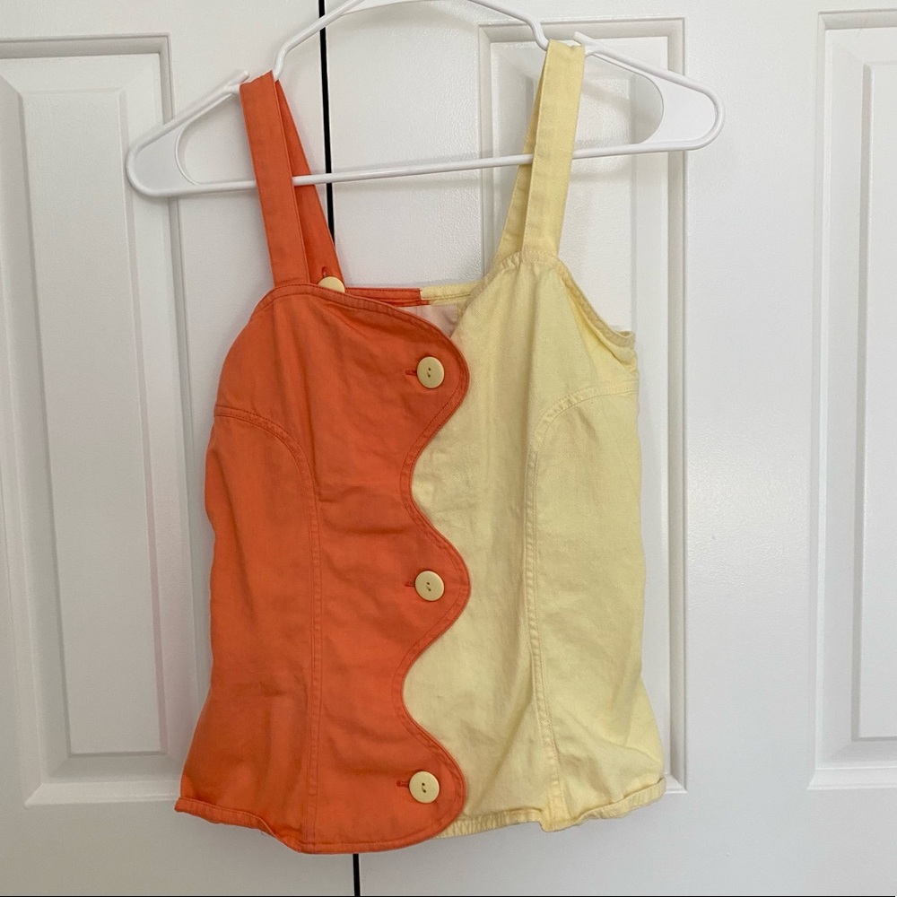 by tyler orange and yellow creamiscle tank